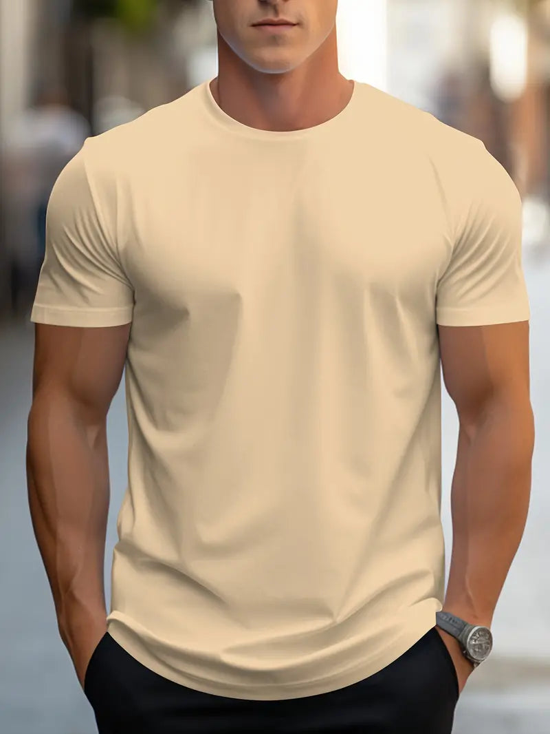 Aristos T‑Shirt Homme Col Rond Coton‑Polyester Coupe Classique