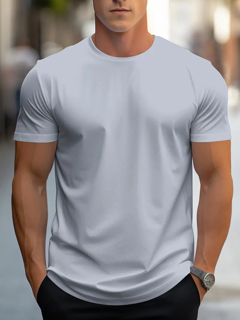 Aristos T‑Shirt Homme Col Rond Coton‑Polyester Coupe Classique
