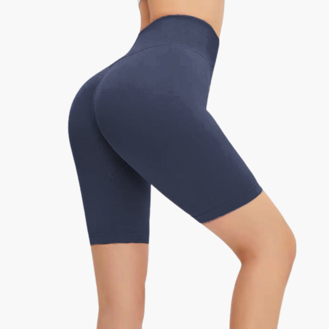 Bermuda donna vita alta con cuciture modellanti