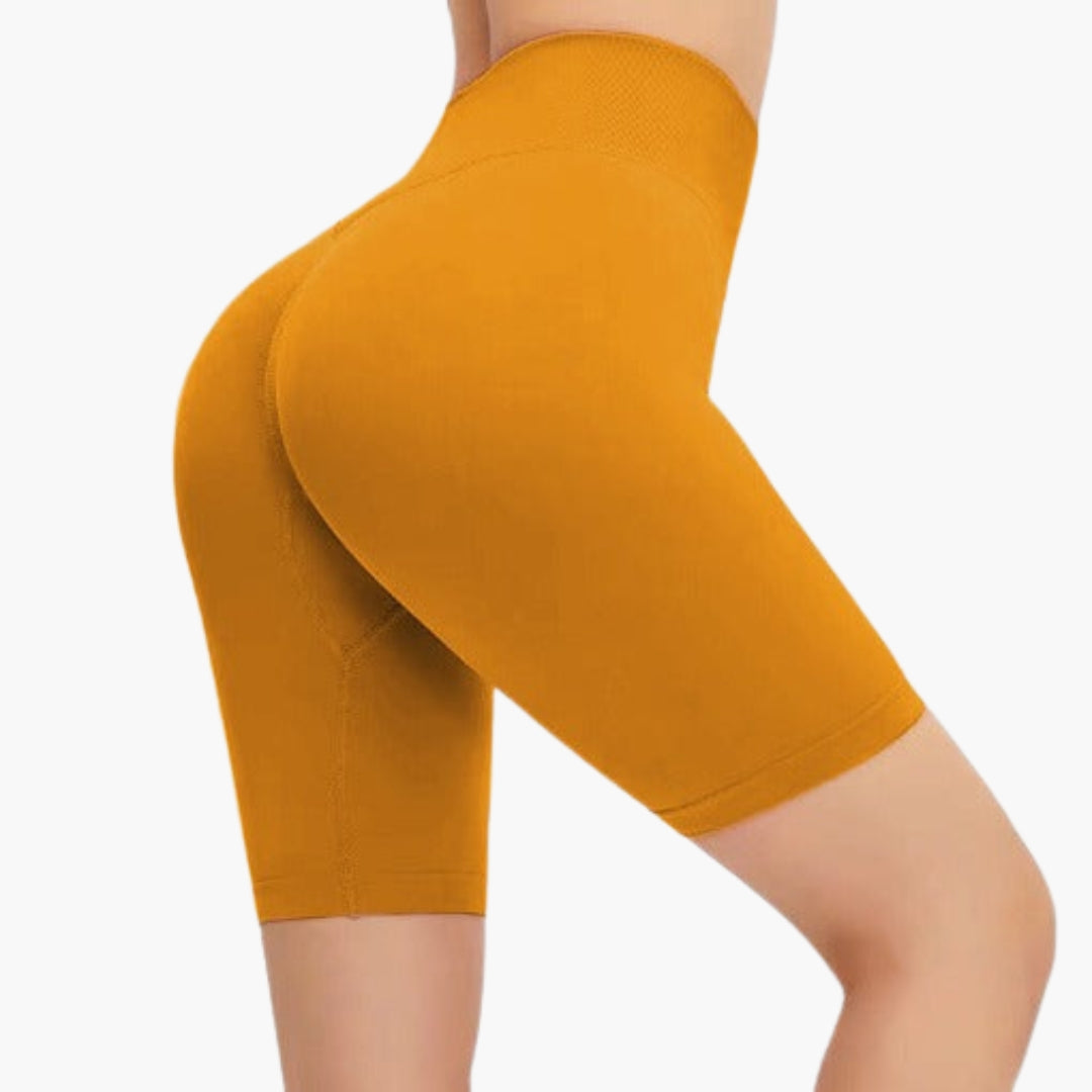 Bermuda donna vita alta con cuciture modellanti