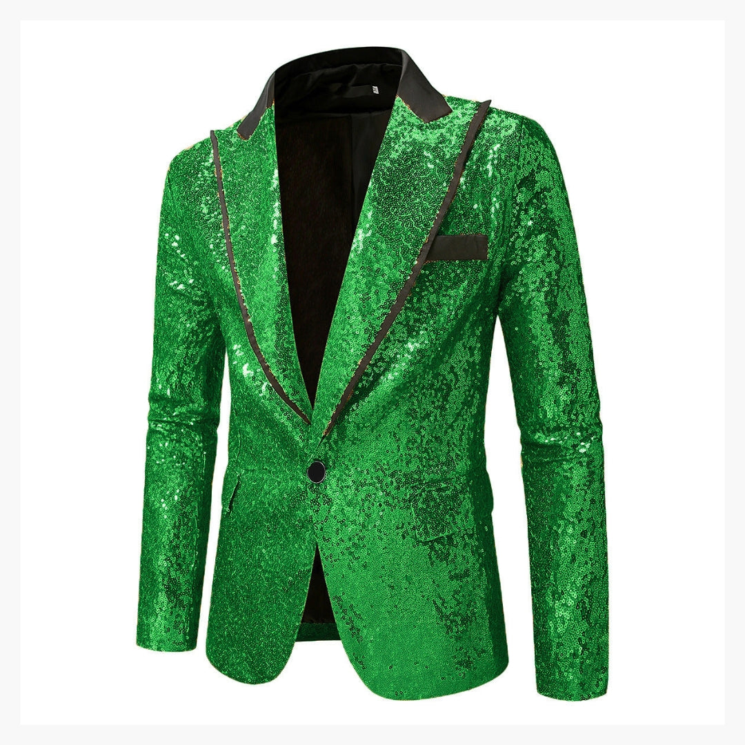 Blazer de smoking homme à revers satin