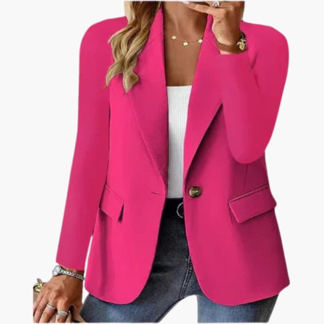 Blazer femme cintré avec col à revers