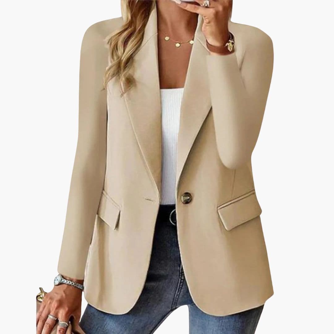 Blazer femme cintré avec col à revers