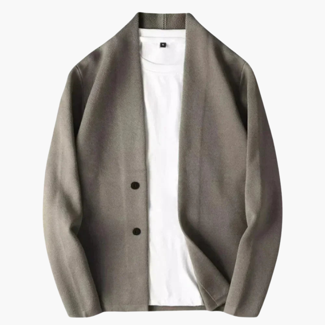 Blazer pour homme avec ouverture sur le devant et poches latérales
