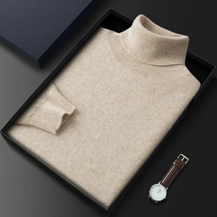 Pull Col Roulé Homme | Style Intemporel | Coupe Classique | Confort Quotidien
