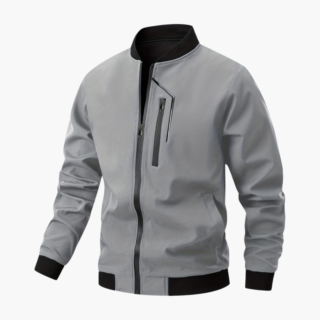 Blouson Bomber Homme avec Fermeture Zippée