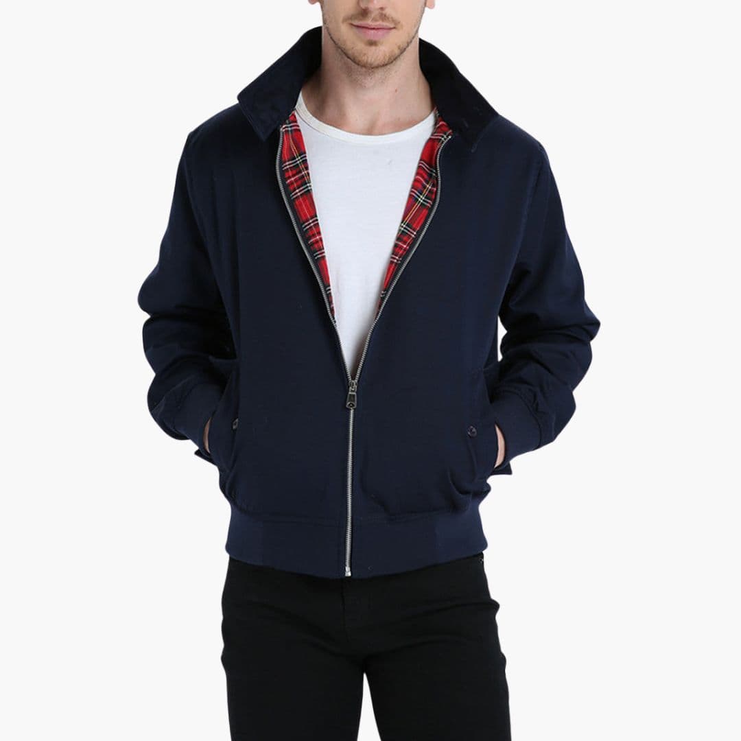 Blouson Bomber Homme avec Ourlet Côtelé