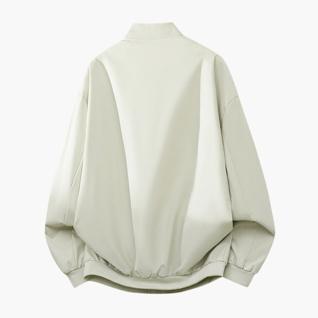 Blouson bomber donna stile sport con tasche con cerniera