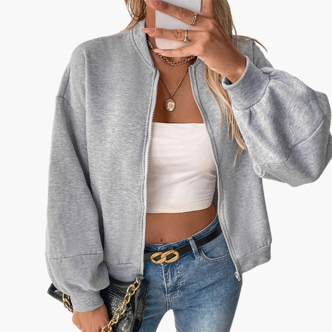 Damesblouson met wijde mouwen