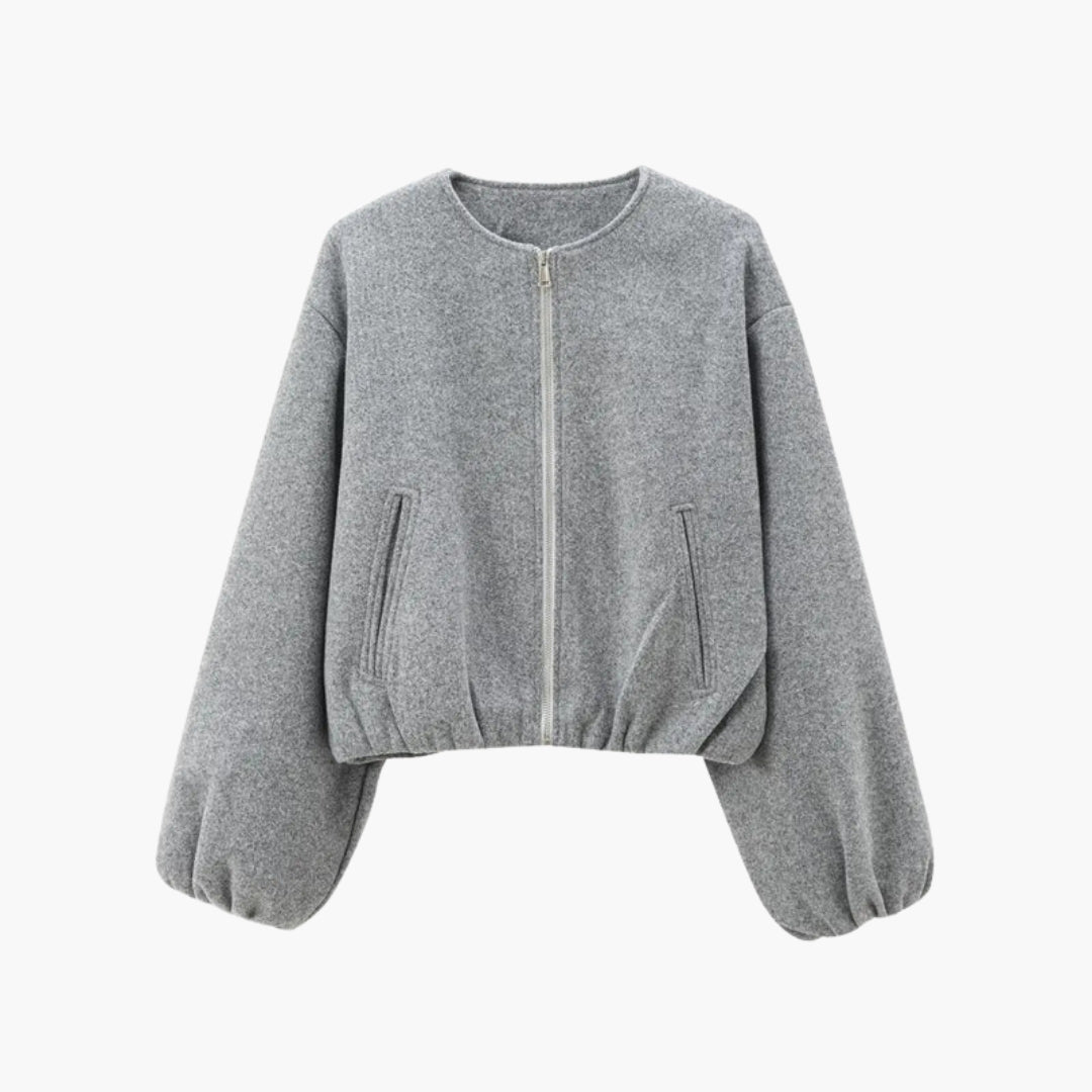 Blouson bomber donna con chiusura lampo