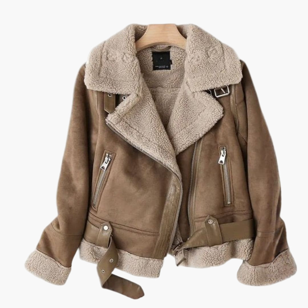 Blouson aviateur femme avec fermeture zippée