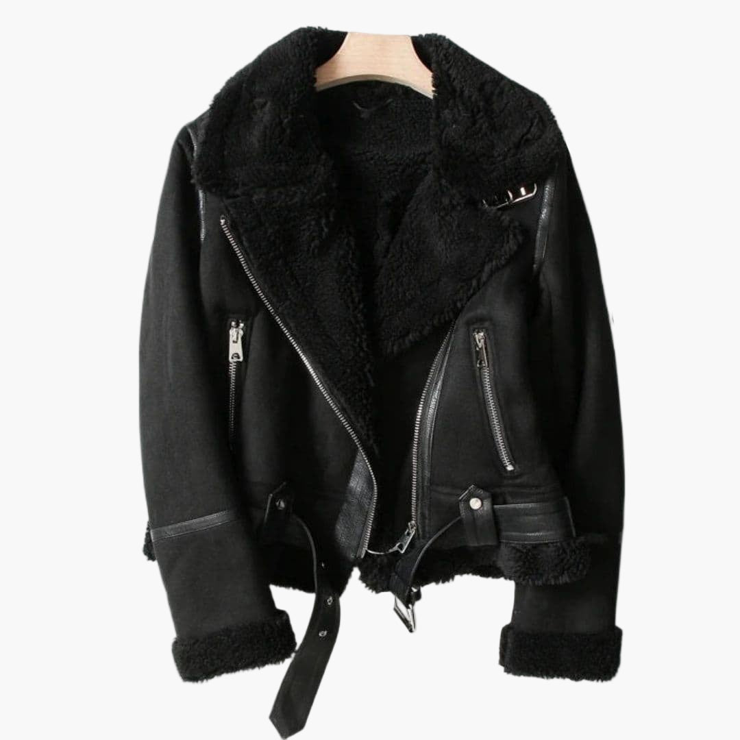 Blouson aviateur femme avec fermeture zippée