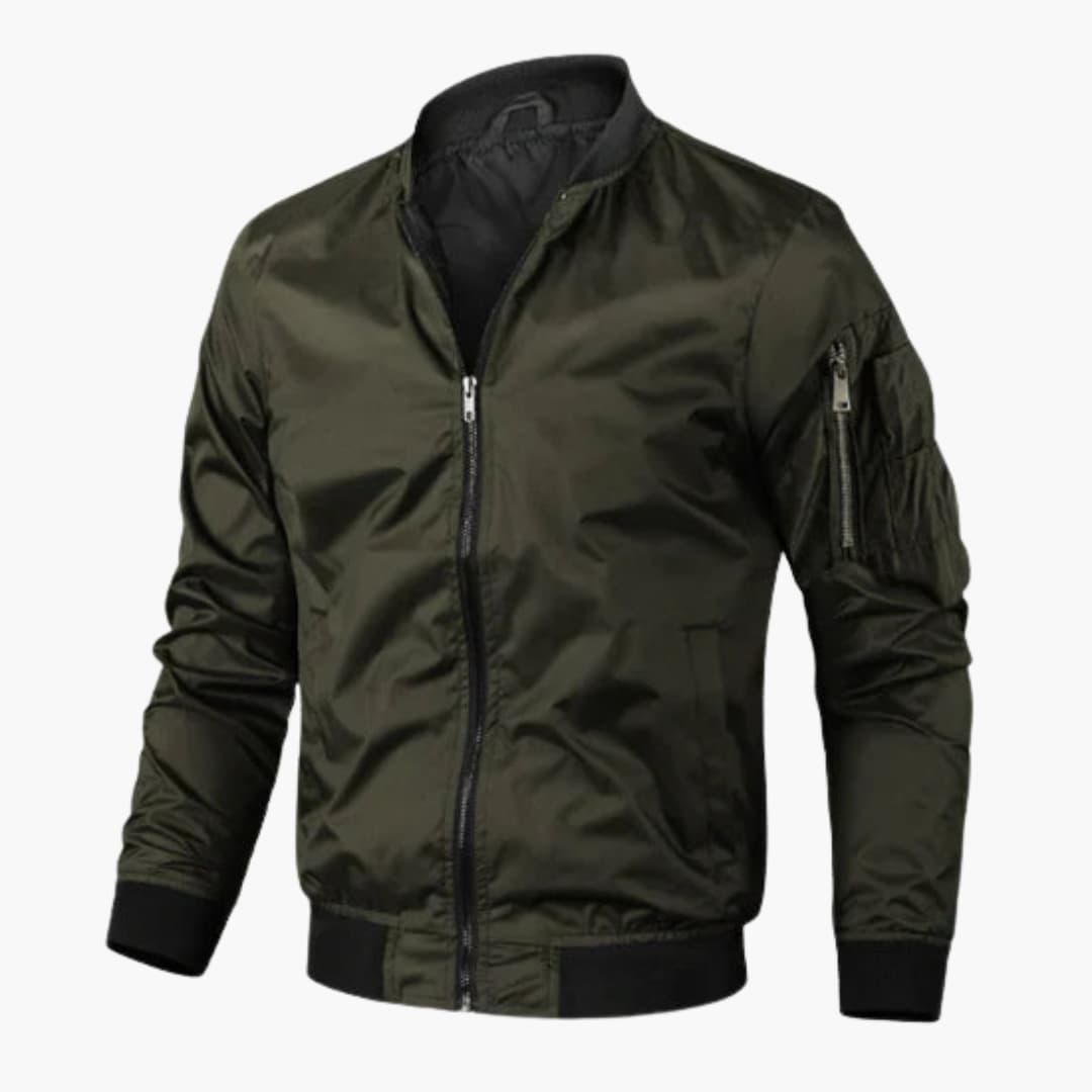 Blouson bomber homme avec fermeture éclair