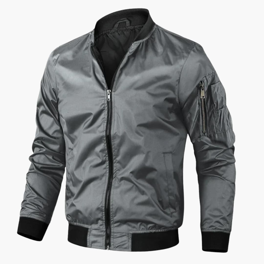 Blouson bomber homme avec fermeture éclair