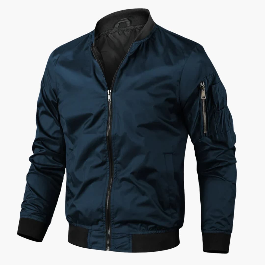 Blouson bomber homme avec fermeture éclair