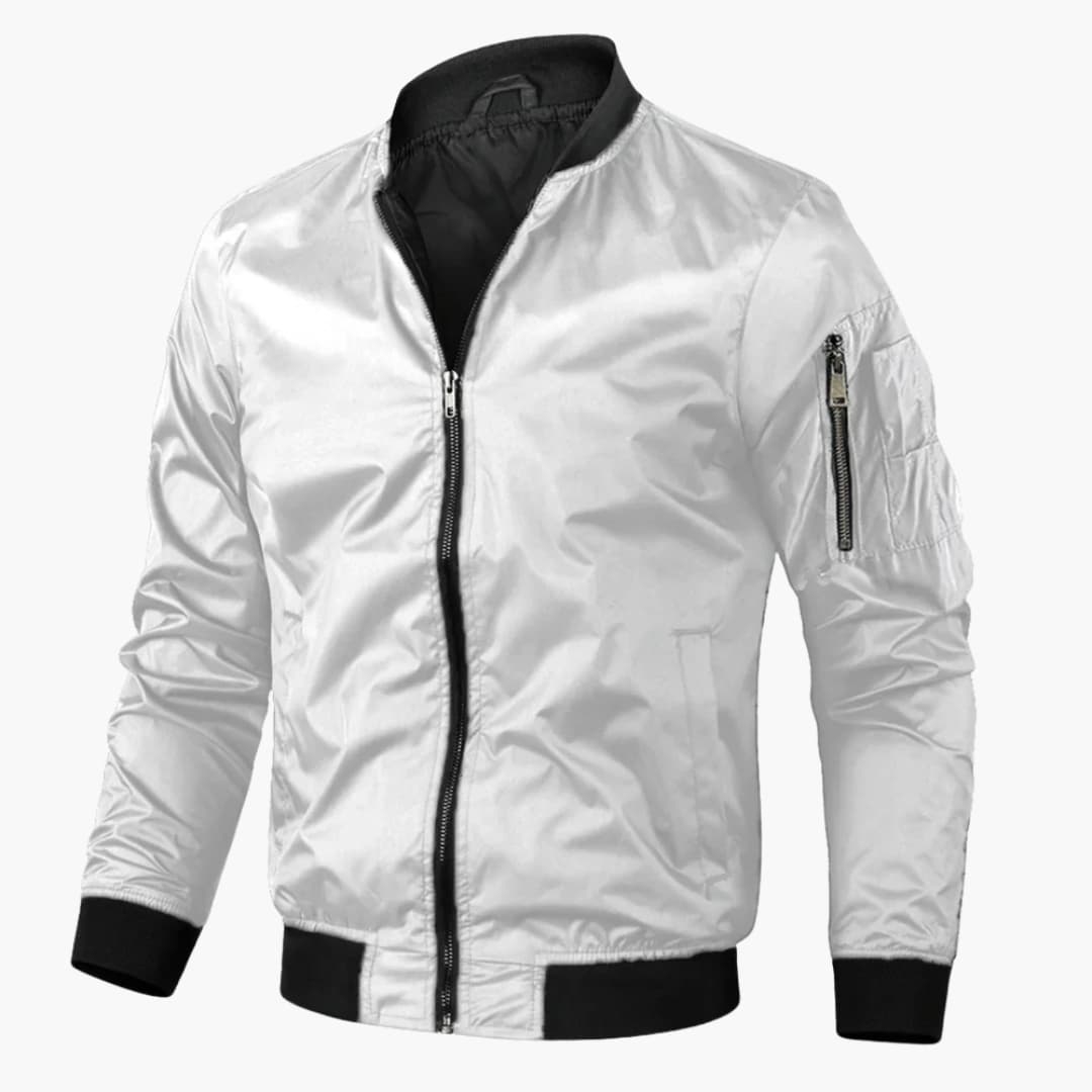 Blouson bomber homme avec fermeture éclair