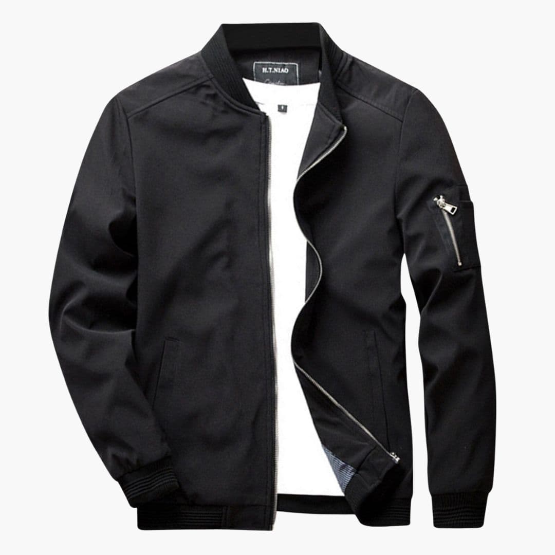 Blouson bomber homme avec poche sur la manche