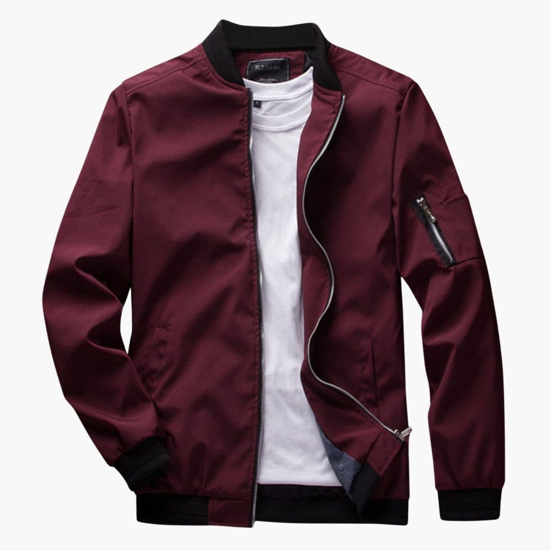 Blouson bomber homme avec poche sur la manche