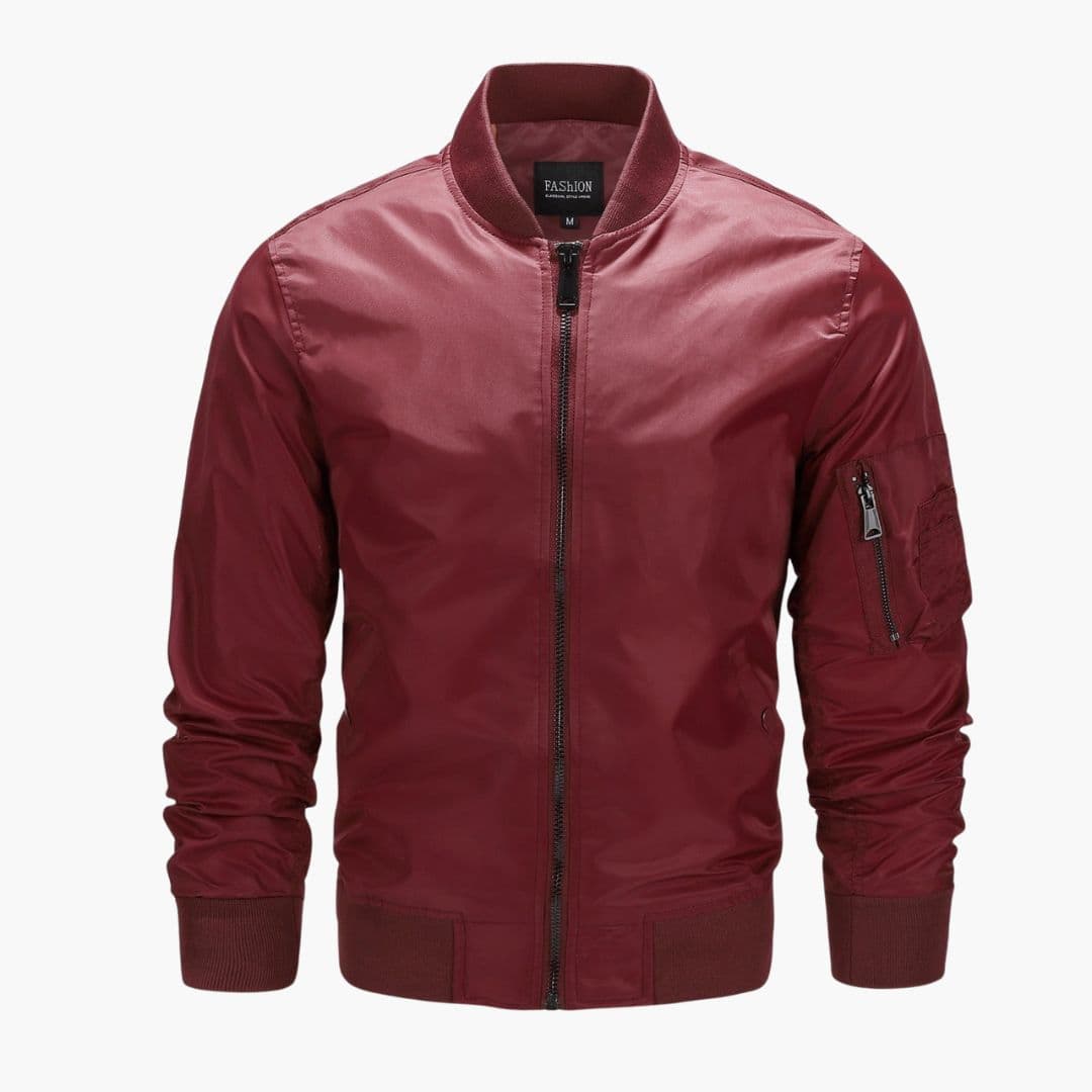 Blouson bomber homme avec poche sur manche