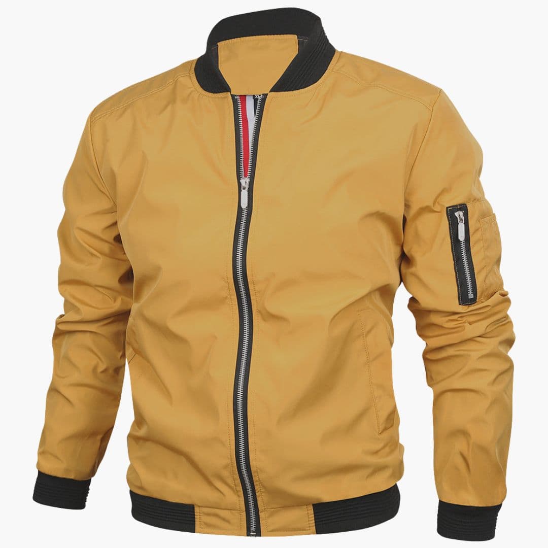 Blouson bomber homme avec poche zippée