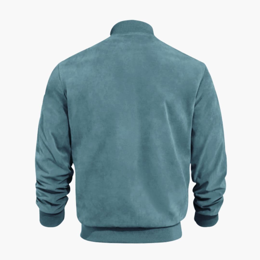 Men's bomber jacket with ribbed cuffs