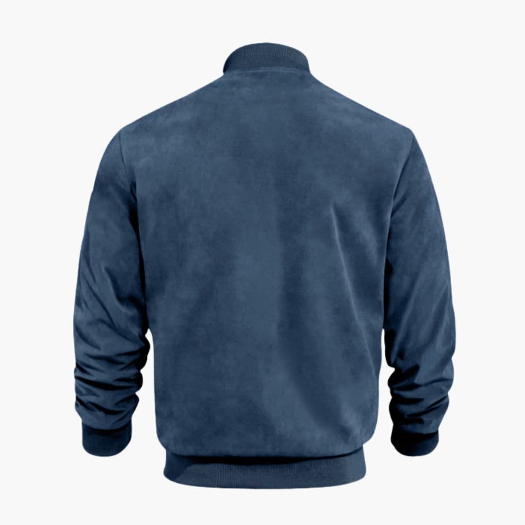 Men's bomber jacket with ribbed cuffs