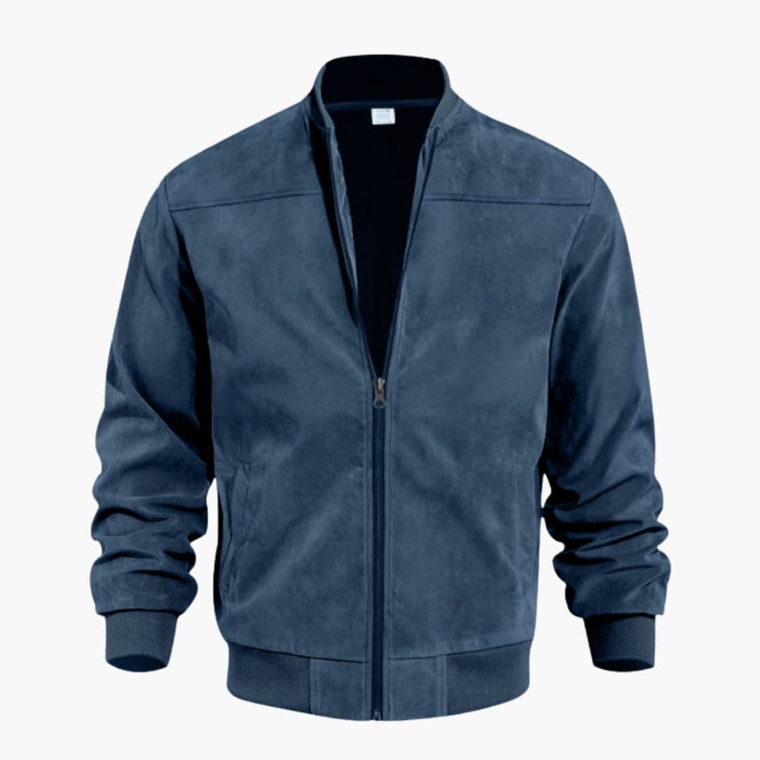 Men's bomber jacket with ribbed cuffs