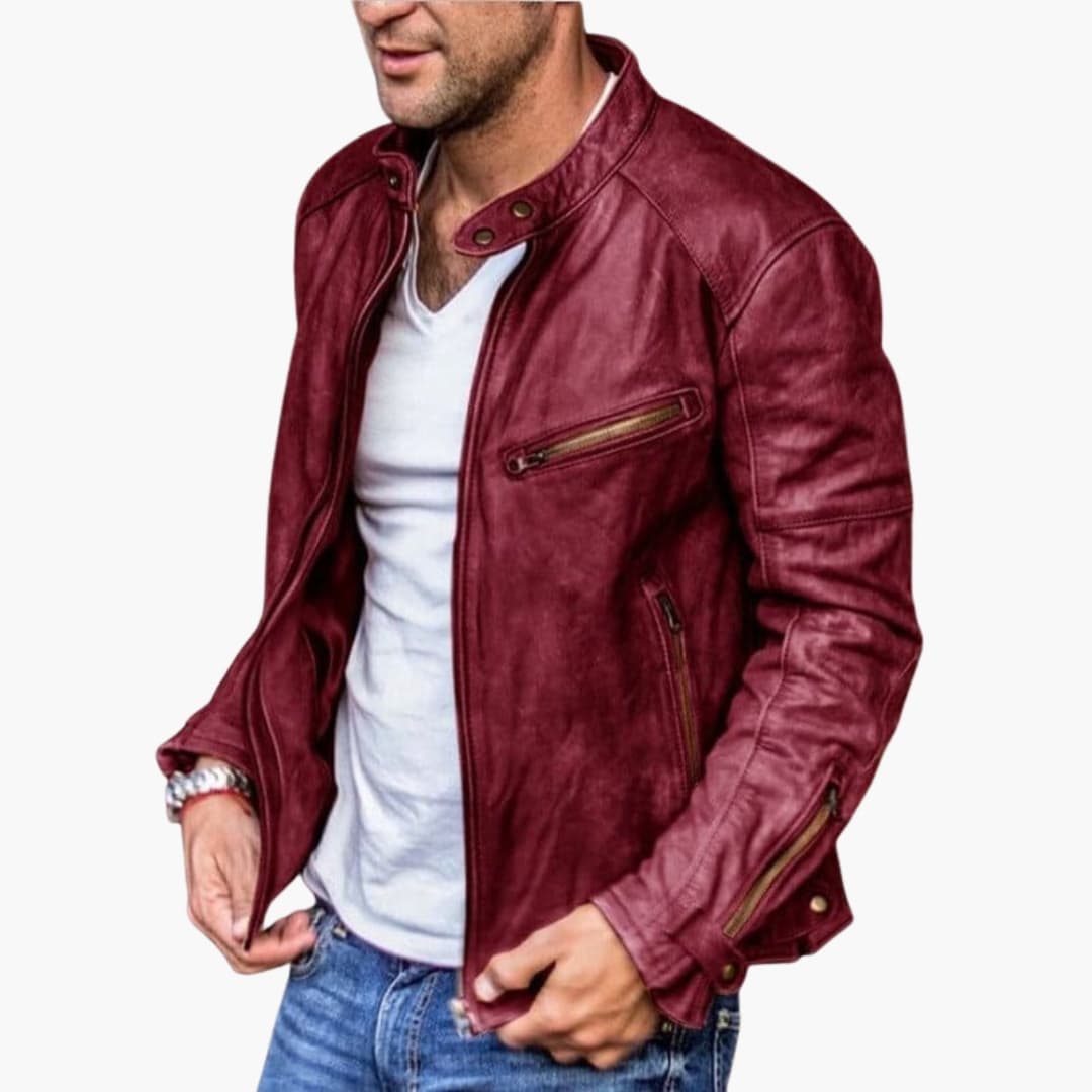 Blouson homme avec fermeture zippée