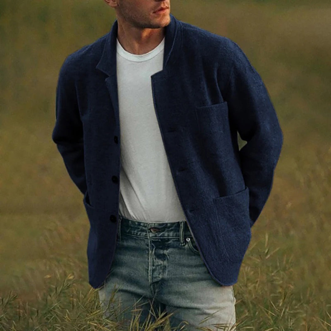 Veste homme | Poches multiples, fermeture boutonnée | Coupe droite polyvalente, 5 coloris, tailles S à 3XL