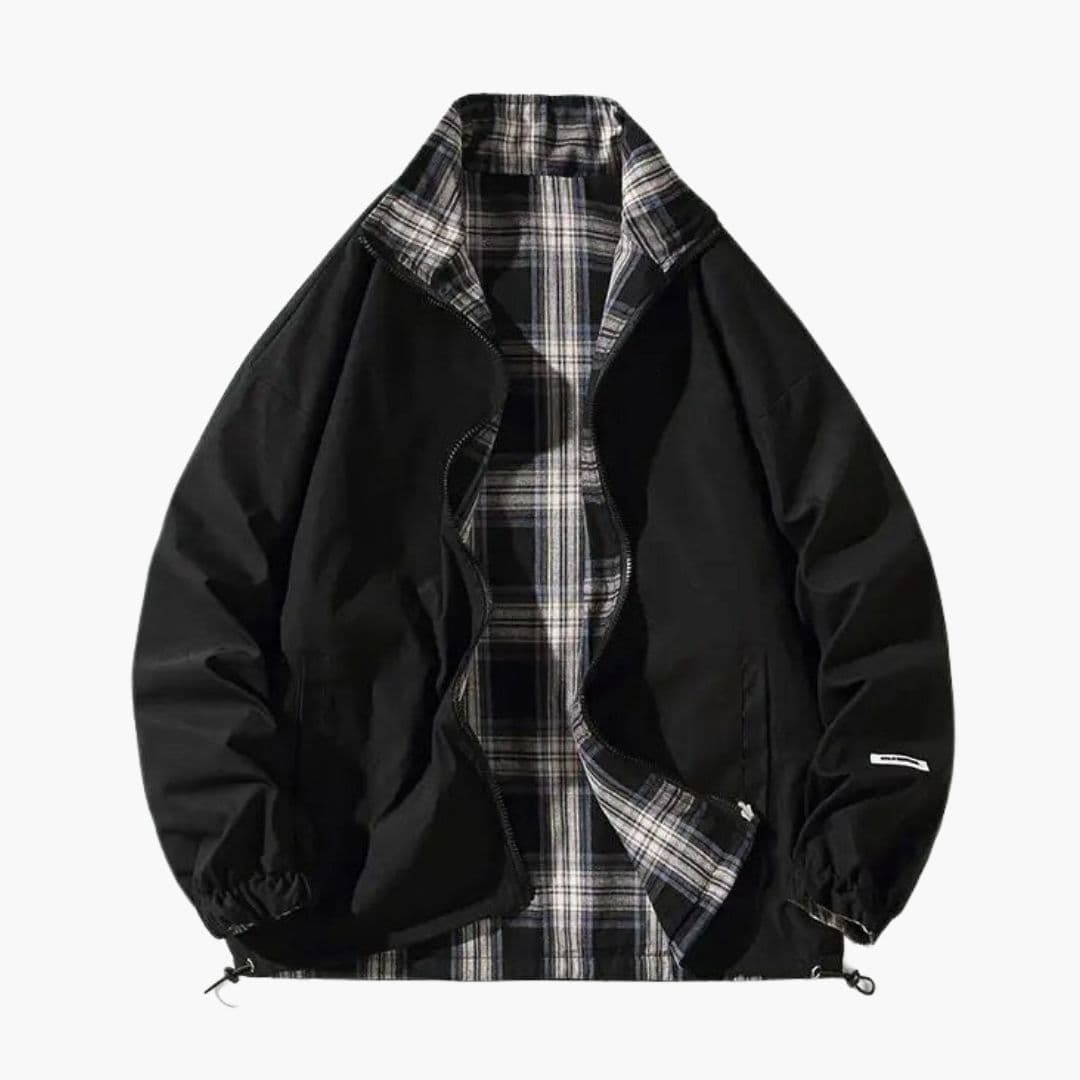 Bomber Unisexe Rétro à Fermeture Zippée