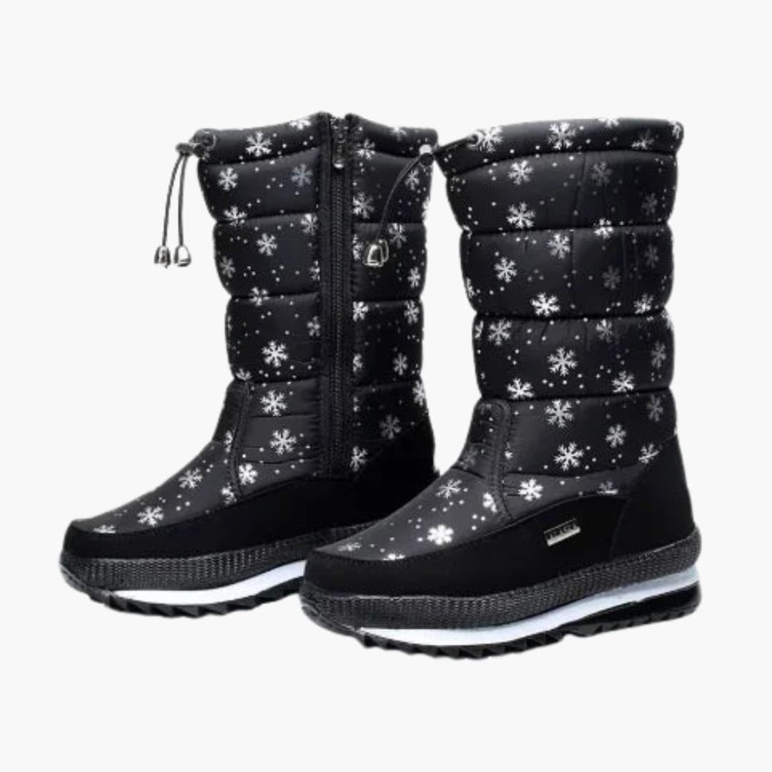 Bottes de neige femme avec fermeture zippée