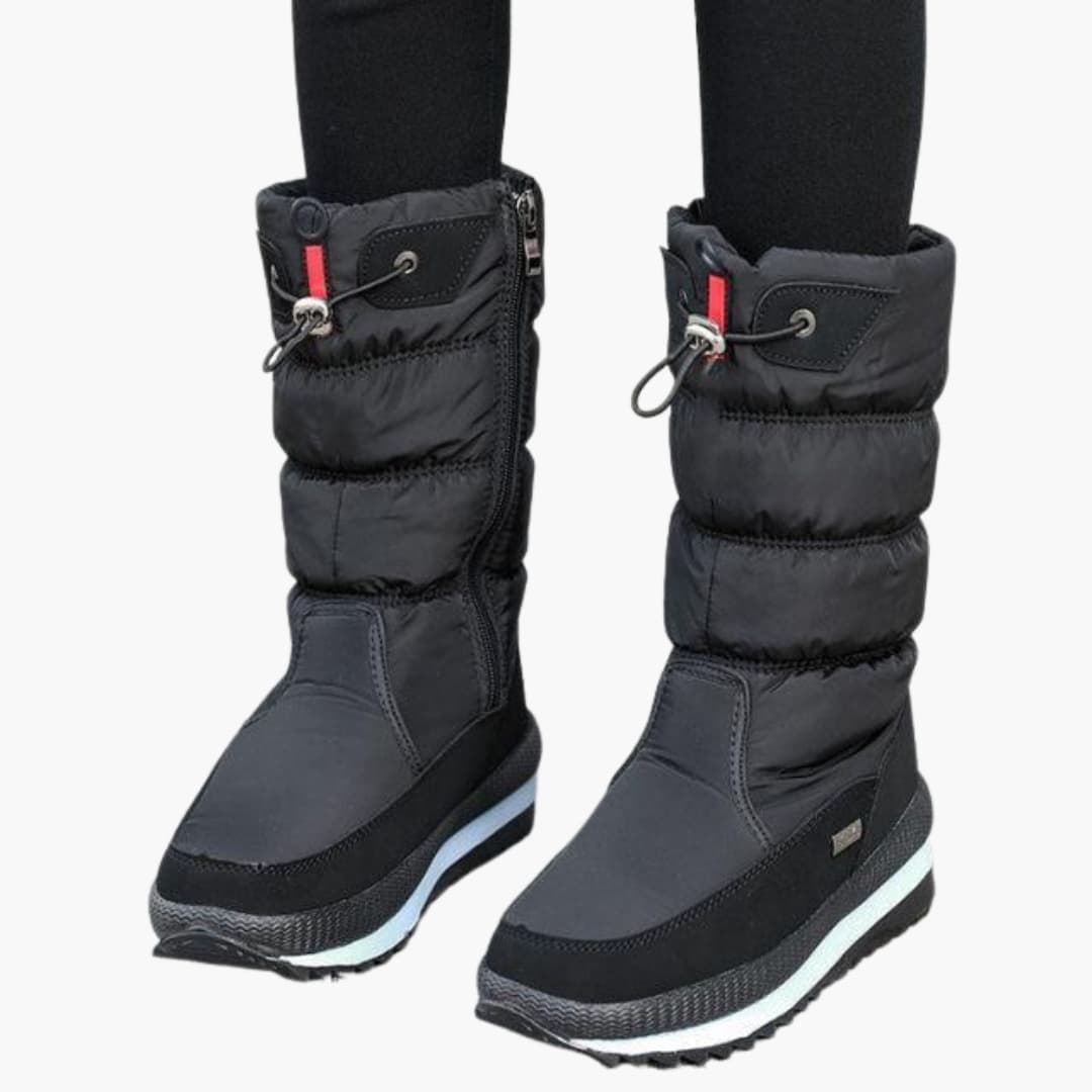 Bottes de neige femme avec fermeture zippée