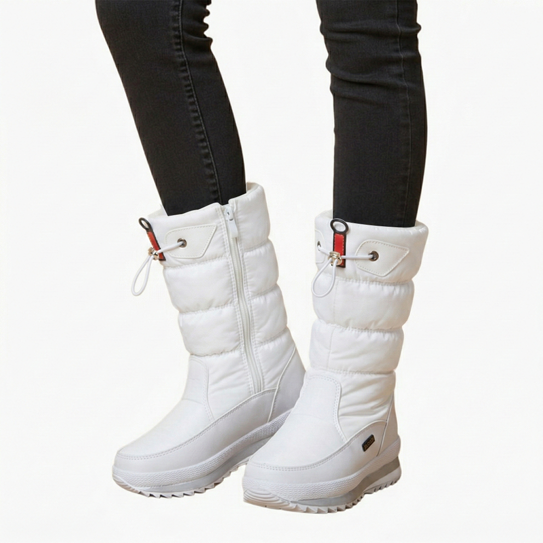 Bottes de neige femme avec fermeture zippée