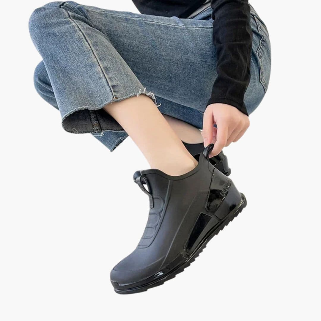 Bottes femme à enfiler avec semelle profilée