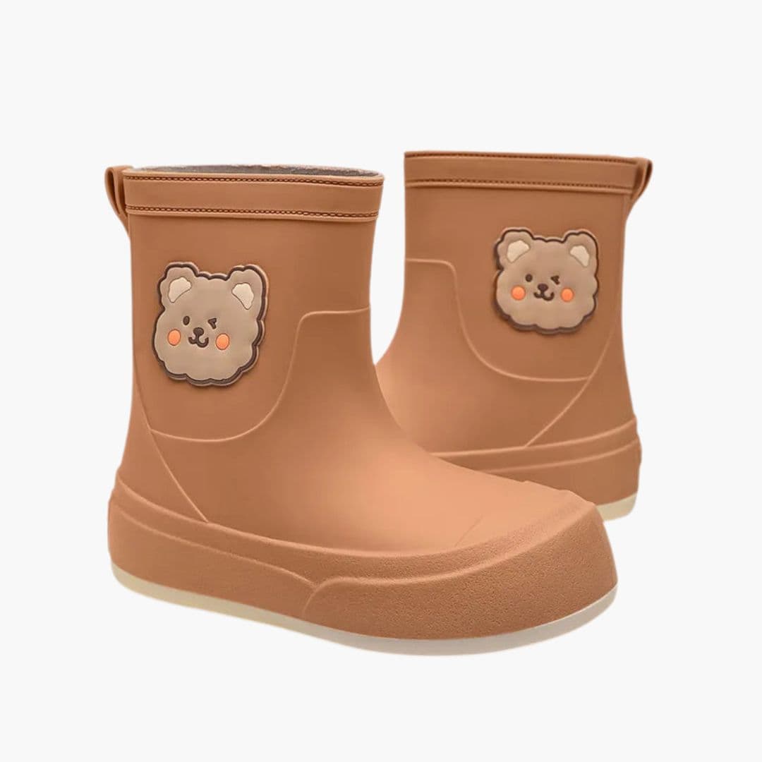 Bottes femme en caoutchouc avec motif ours