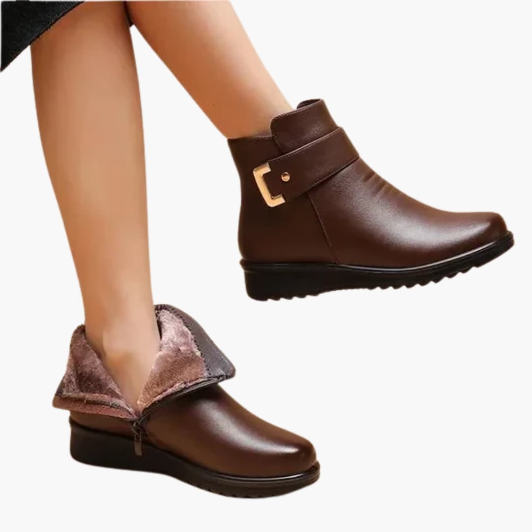 Bottines Femme avec Fermeture Éclair Latérale