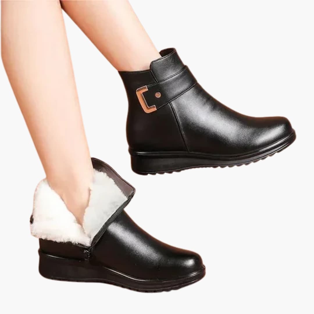 Bottines Femme avec Fermeture Éclair Latérale