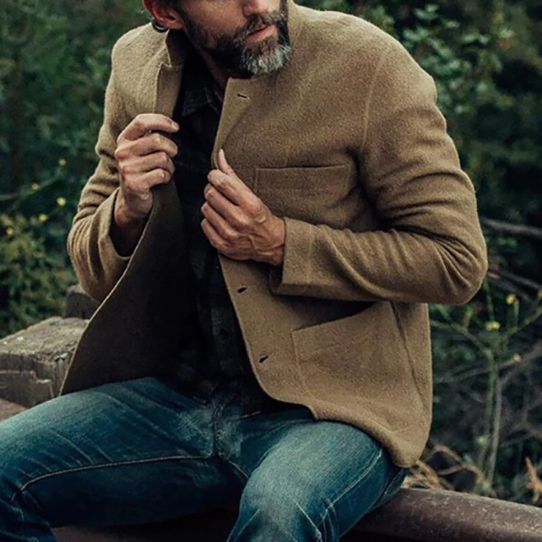 Veste homme | Poches multiples, fermeture boutonnée | Coupe droite polyvalente, 5 coloris, tailles S à 3XL