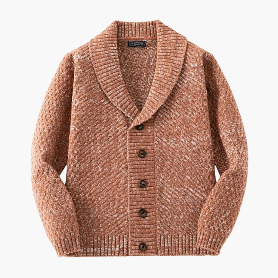 Cardigan Pull Homme avec Col Châle