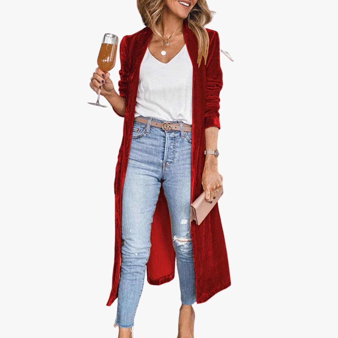 Cardigan femme à ouverture devant