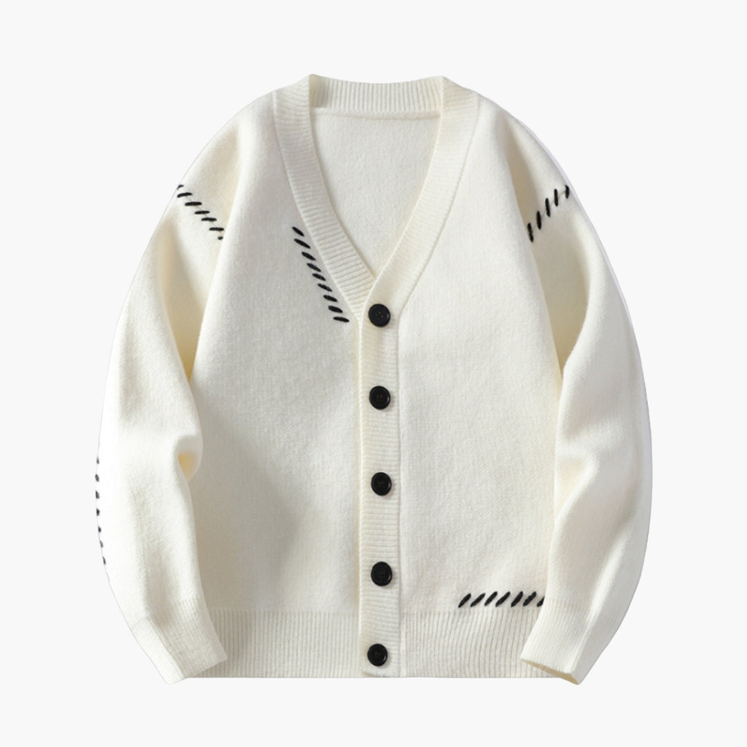 Cardigan uomo in maglia con chiusura a bottoni