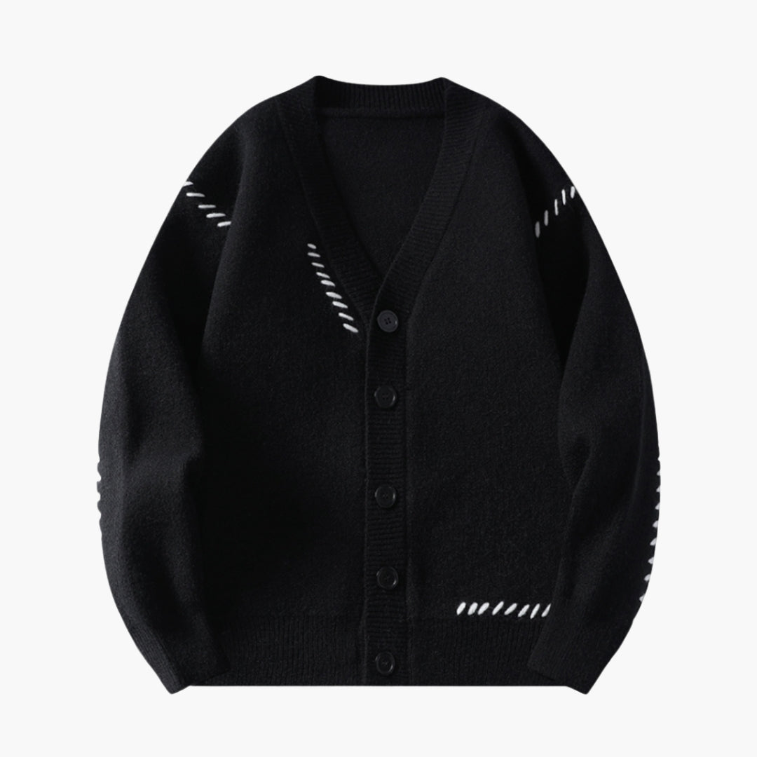 Cardigan uomo in maglia con chiusura a bottoni