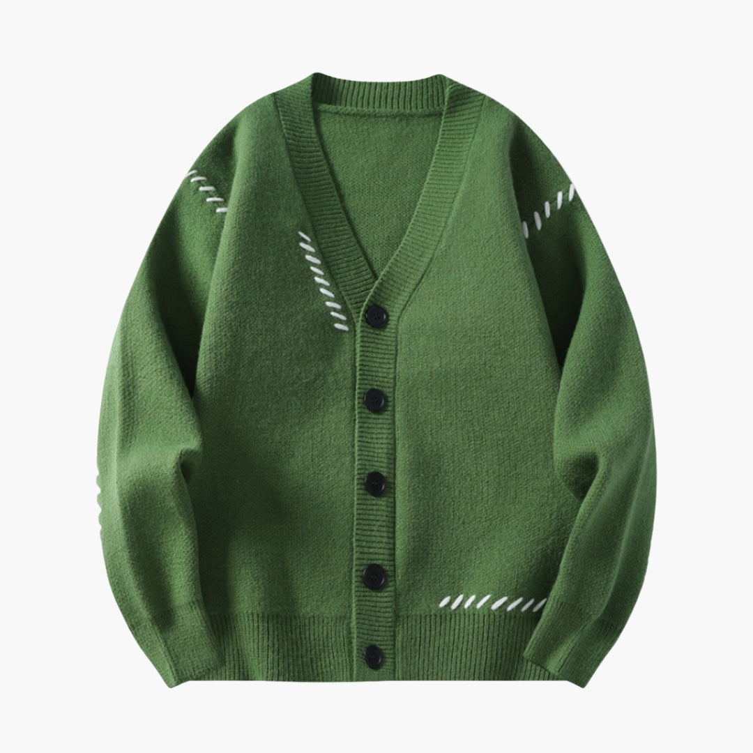 Cardigan uomo in maglia con chiusura a bottoni