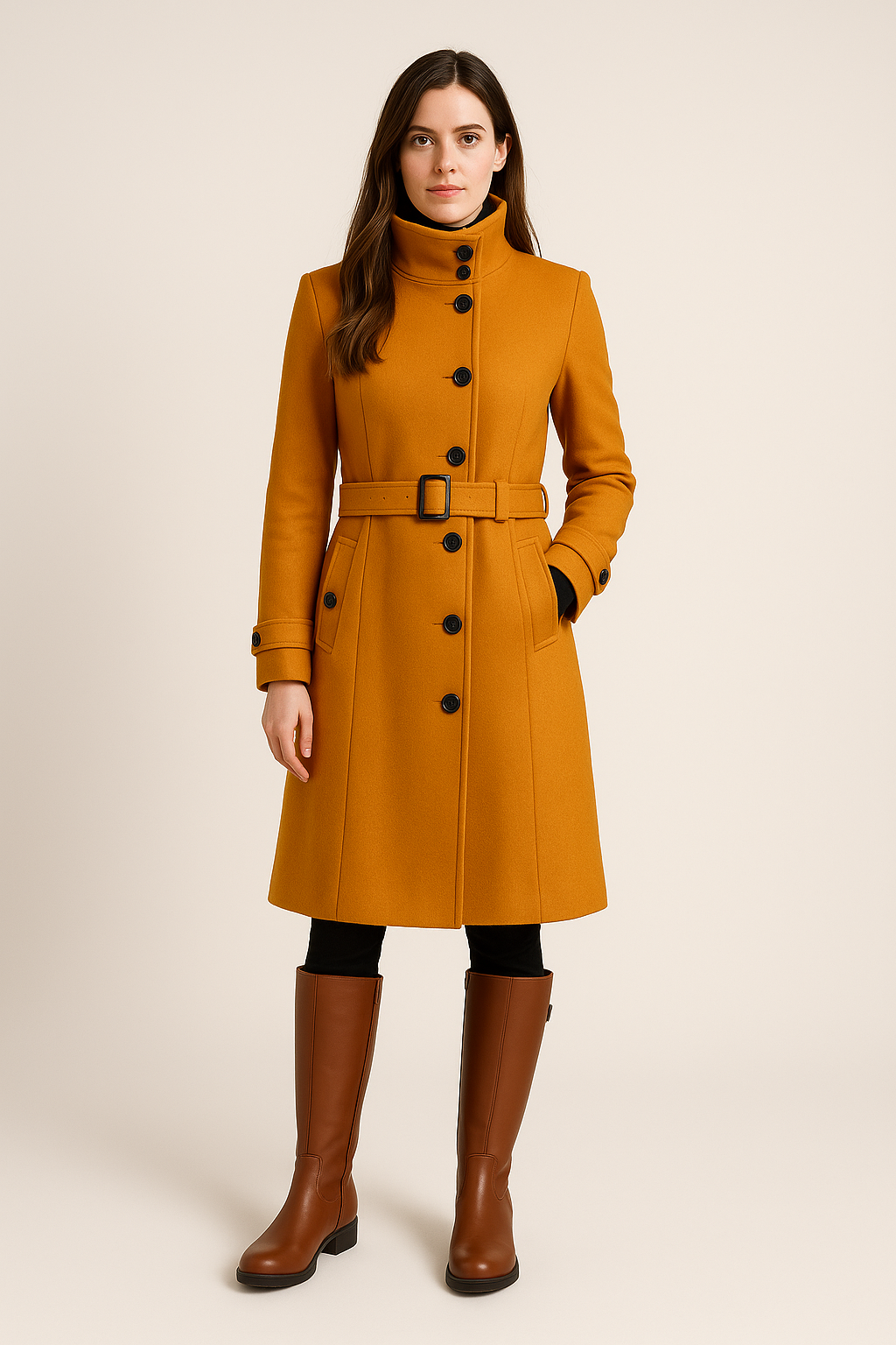 Charie | Manteau d'hiver à col montant pour femmes