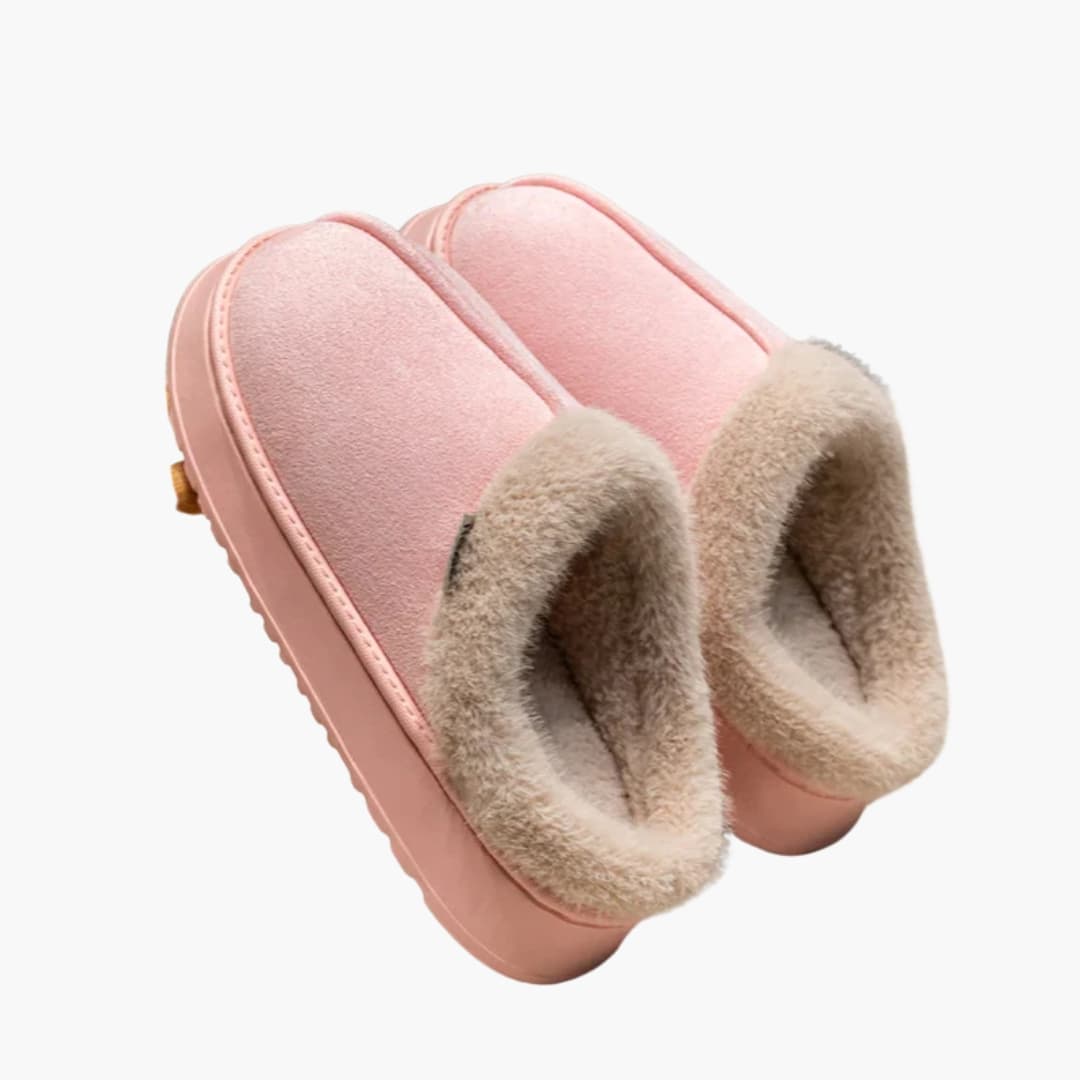 Chaussons d’intérieur femme avec doublure et semelle antidérapante