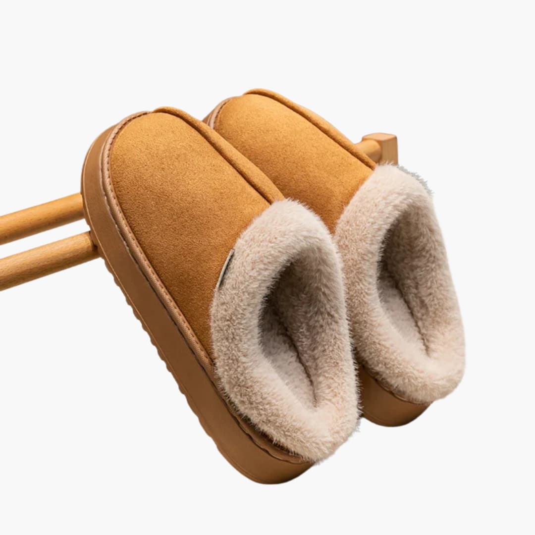 Chaussons d’intérieur femme avec doublure et semelle antidérapante