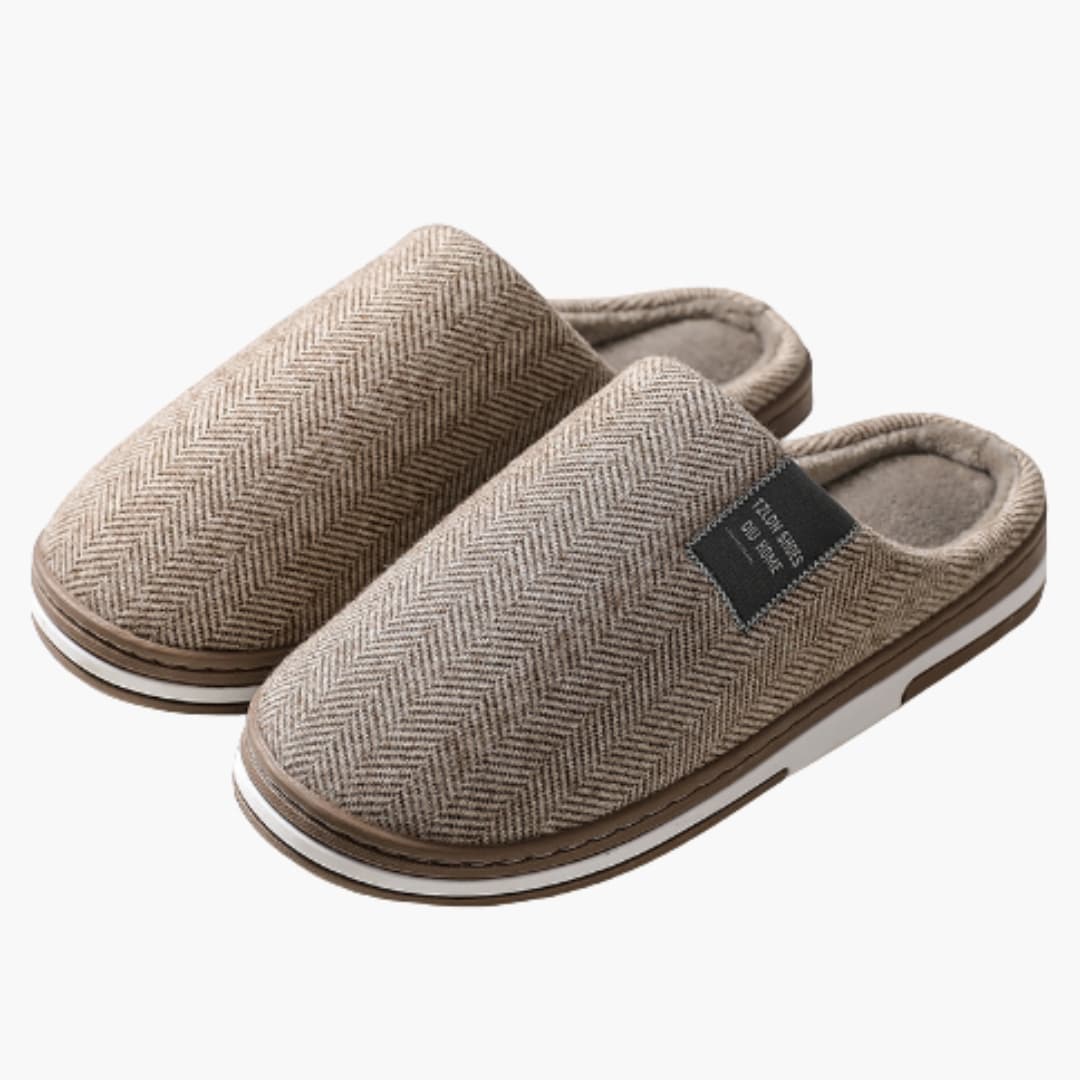 Chaussons pour homme avec doublure intérieure et semelle antidérapante