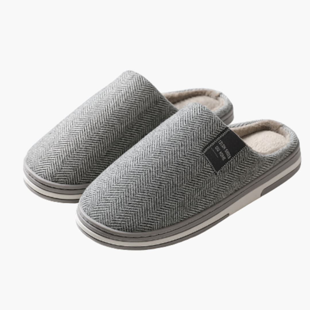 Chaussons pour homme avec doublure intérieure et semelle antidérapante