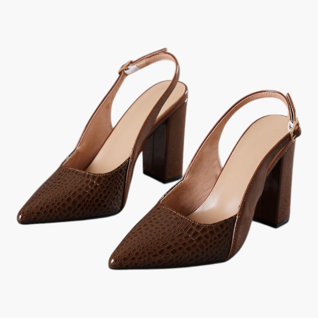 Chaussures Confortable Femme a Bride Cheville et Talon Bloc