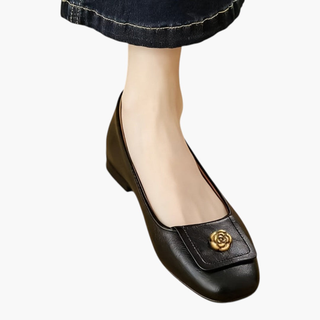 Chaussures Femme Slip On avec Bout Uni et Semelle TPR